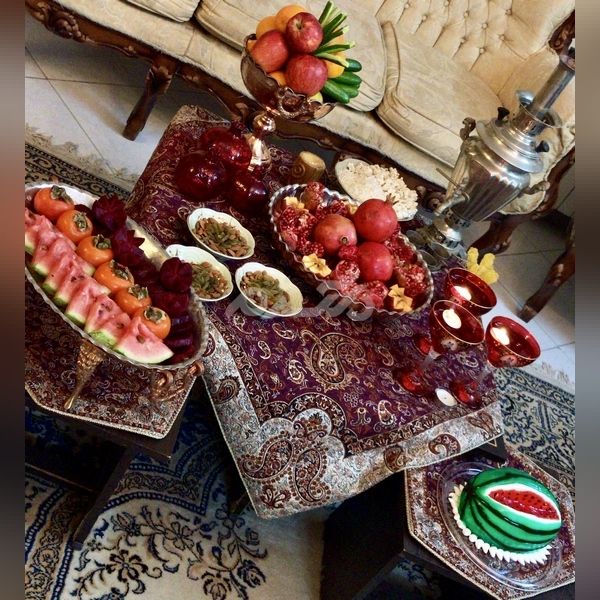 تزیین شب یلدا برای عروس ساده 2023 | تزیین هندوانه شب یلدا برای عروس | تزیین شب یلدا برای عروس اینستاگرام