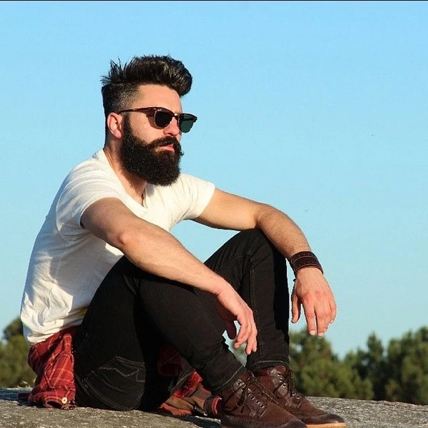 مدل ریش بلند 2023 | مدل ریش بلند با موی کوتاه | مدل ریش بلند سایه دار