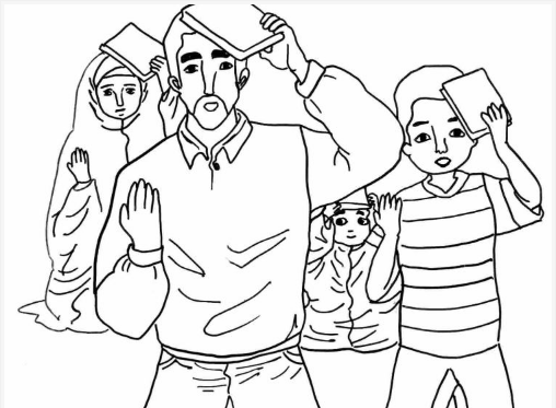 نقاشی شب قدر / نقاشی شهادت حضرت علی / نقاشی شب احیا