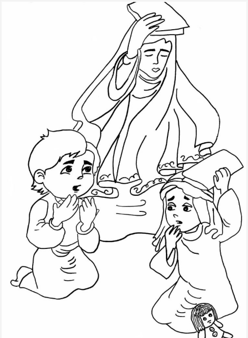 نقاشی شب قدر / نقاشی شهادت حضرت علی / نقاشی شب احیا