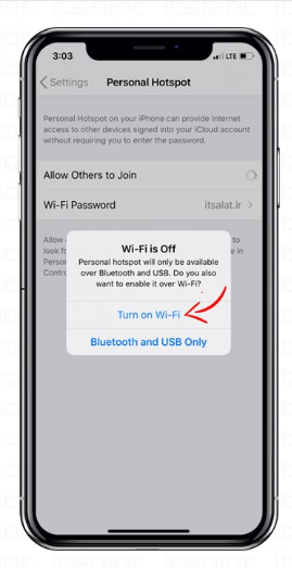 نحوه فعال کردن Hotspot در آیفون