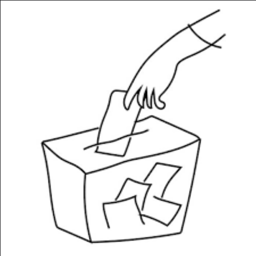 نقاشی انتخابات دانش آموزی / نقاشی درباره ی شورای دانش آموزی / تبلیغات شورا دانش آموزی