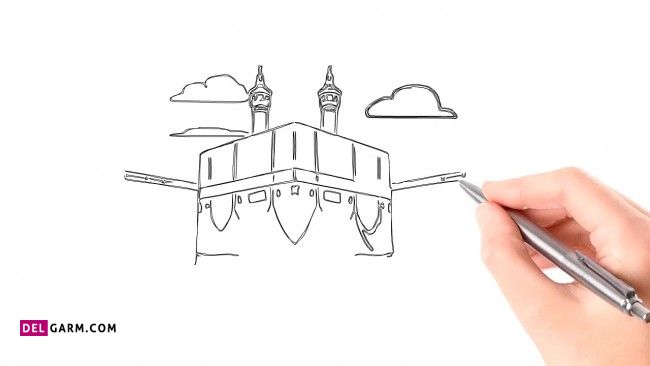 نقاشی خانه خدا آسان