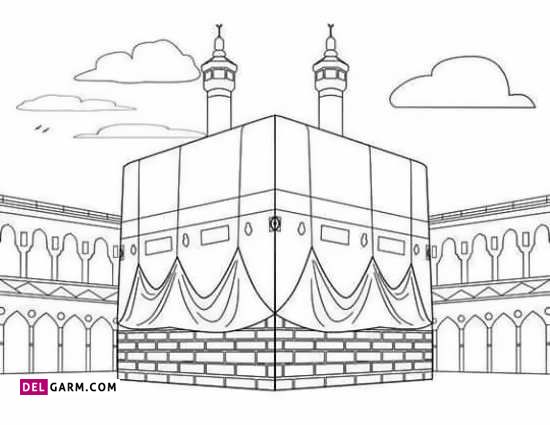 نقاشی خانه خدا آسان