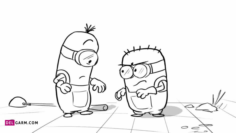  نقاشی مینیون / نقاشی و رنگ آمیزی مینیون / نقاشی minion