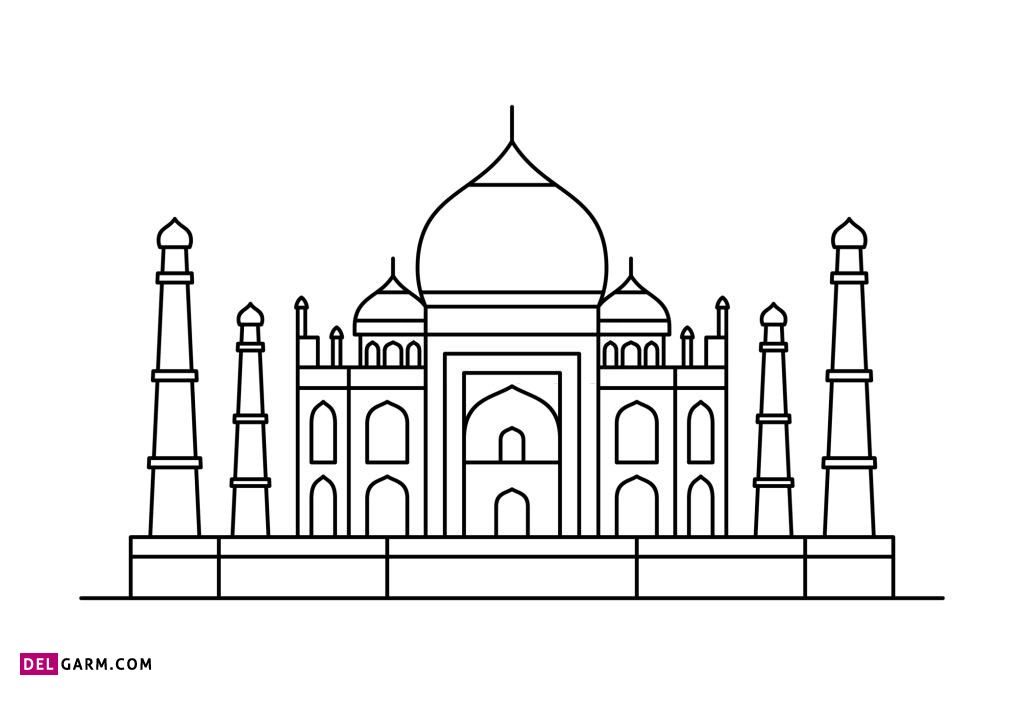 نقاشی مسجد برای کلاس سوم