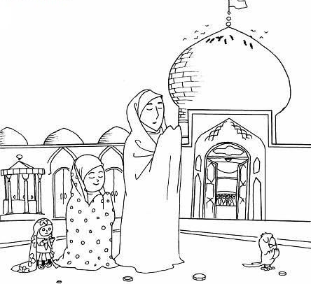 نقاشی مسجد برای کلاس سوم