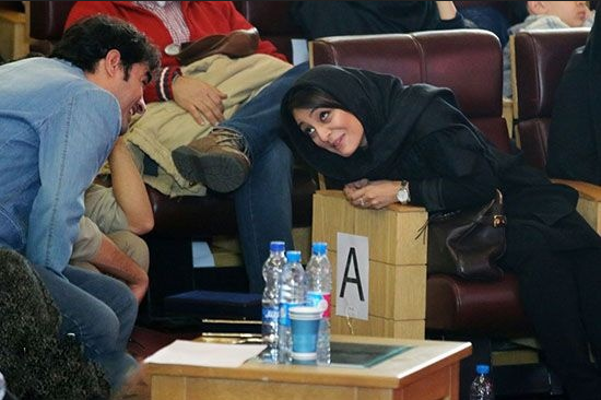 شهاب حسینی و خانم بازیگر در یک مهمانی شکار دوربین ها شدند .