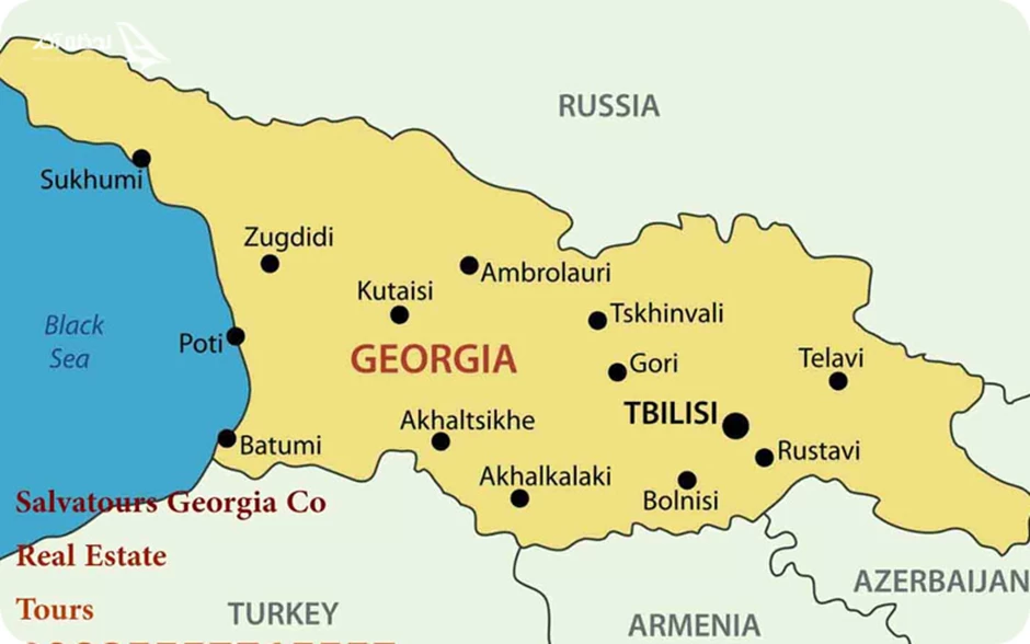فاصله ایران و گرجستان