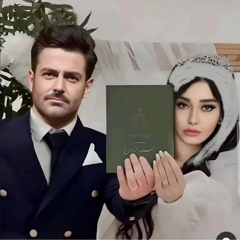 آیسان آقاخانی و همسرش محمدرضا 
