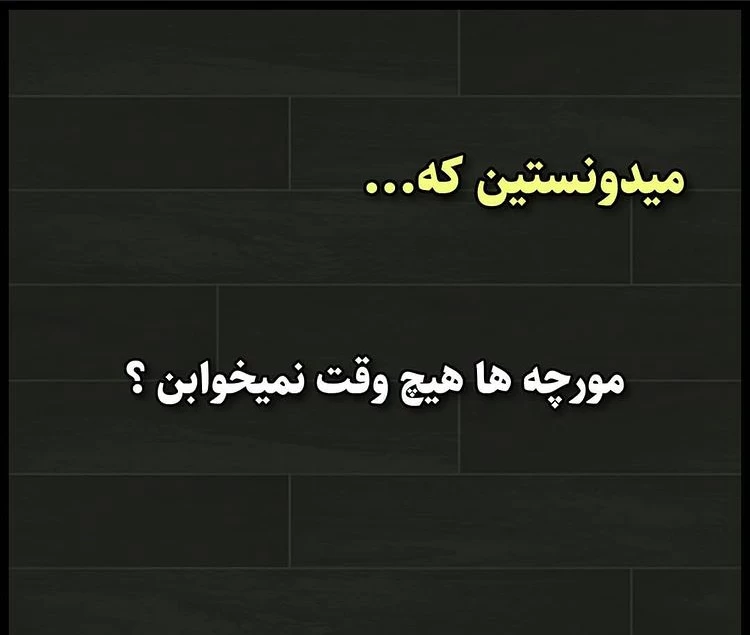 بعد از شنیدن این حرف ها شب خوابت میبره ؟!