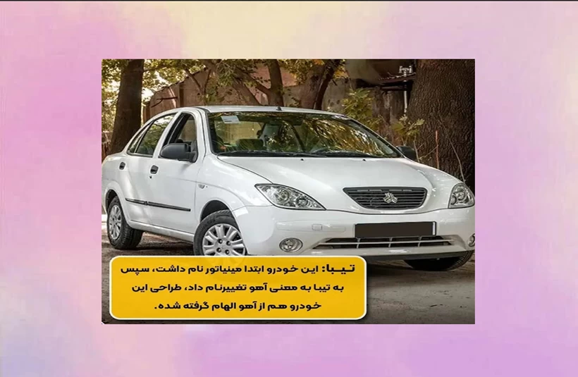 معنی اسم ماشین های ایرانی رو میدونستی ؟