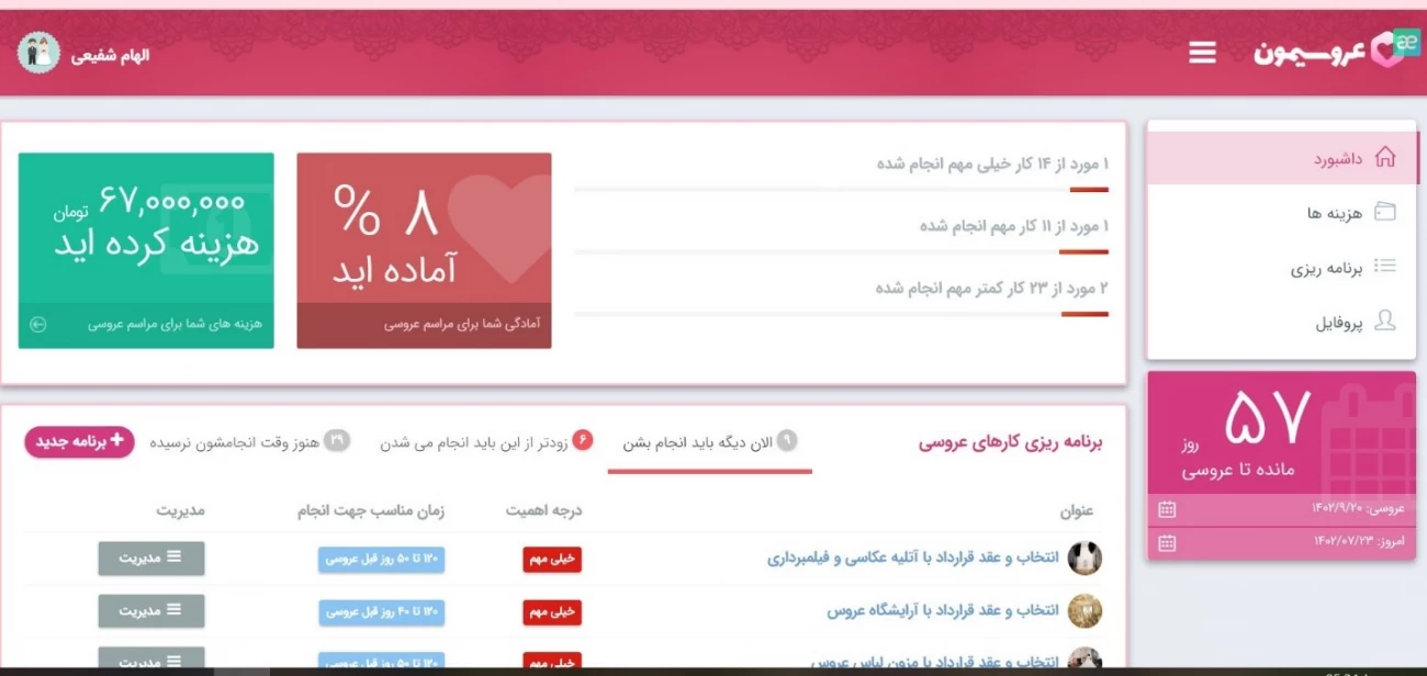 عروسیمون داتکام، مرجع تخصصی عروسی