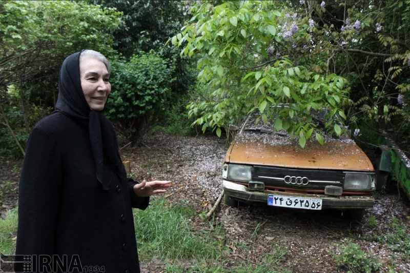 پروانه معصومی لحظاتی قبل از فوتش در خانه جدیدش در گیلان !