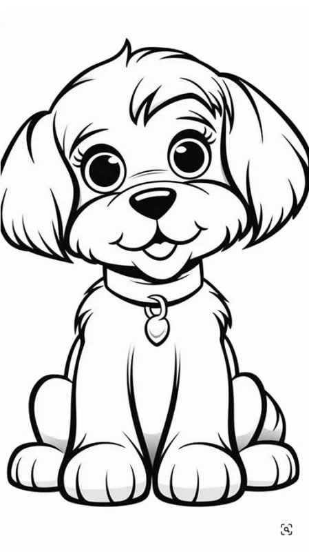 عکس نقاشی سگ واقعی