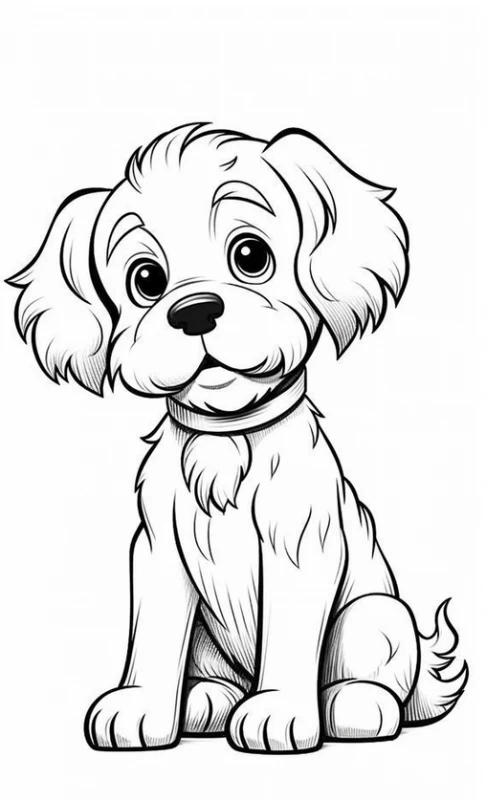 عکس نقاشی سگ واقعی