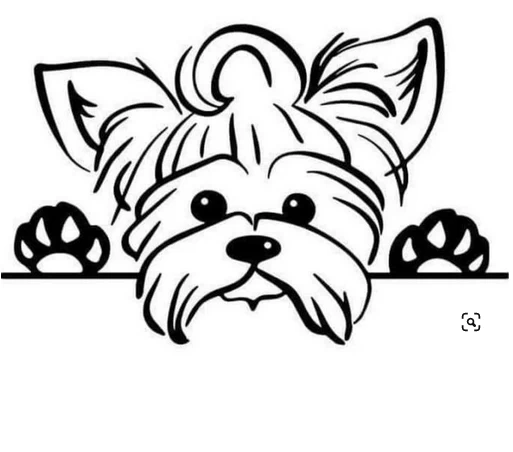 عکس نقاشی سگ واقعی