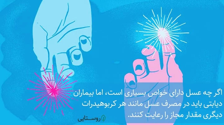 آیا بیماران دیابتی میتوانند عسل مصرف کنند؟ میزان آن چقدر است