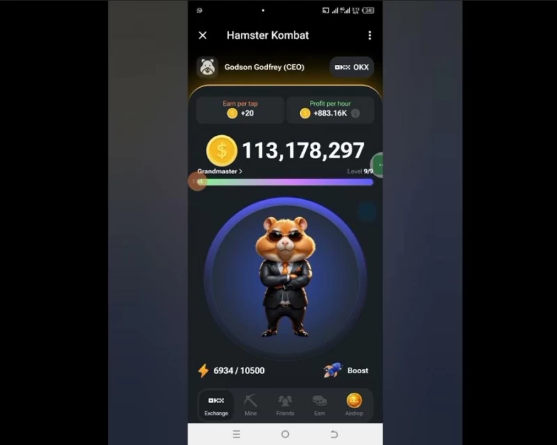 نحوه واریز توکن‌های همستر کامبت به کیف پول Tonkeeper