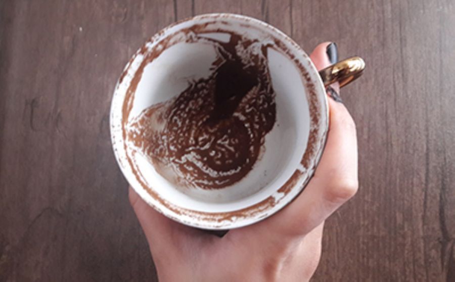 عکس خروس در فال قهوه