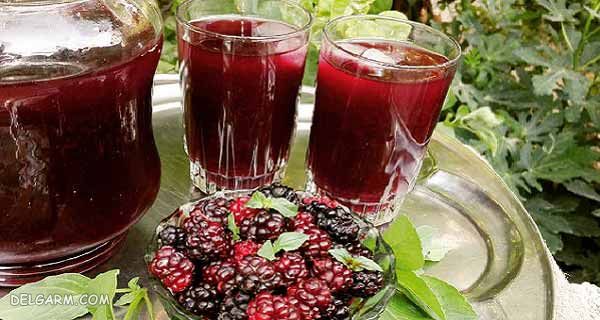 شربت شاه توت | طز تهیه شربت شاه توت