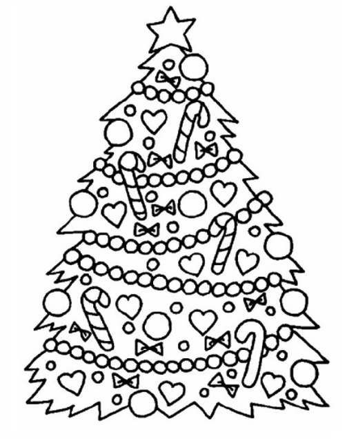 نقاشی درخت کریسمس واقعی