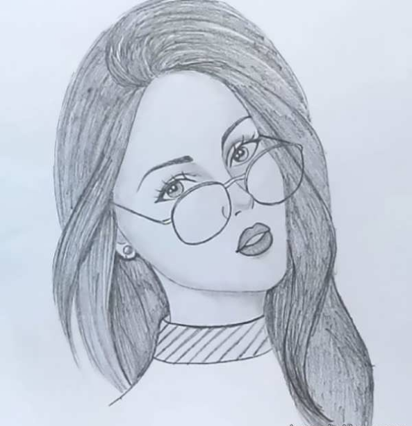 نقاشی دخترانه زیبا و آسان رنگی