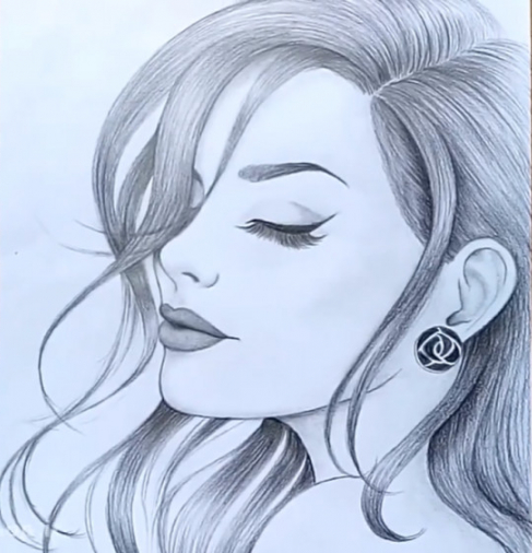 نقاشی دخترانه زیبا و آسان رنگی