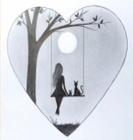 نقاشی دخترانه زیبا و آسان رنگی