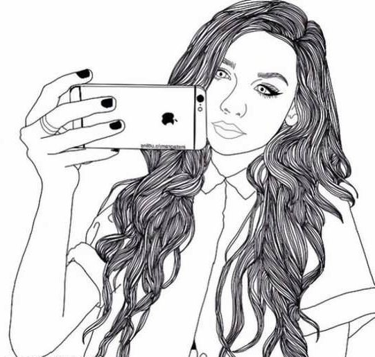 نقاشی دخترانه زیبا و آسان رنگی