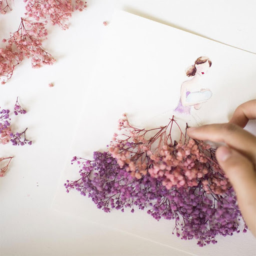 نقاشی دخترانه زیبا و آسان رنگی