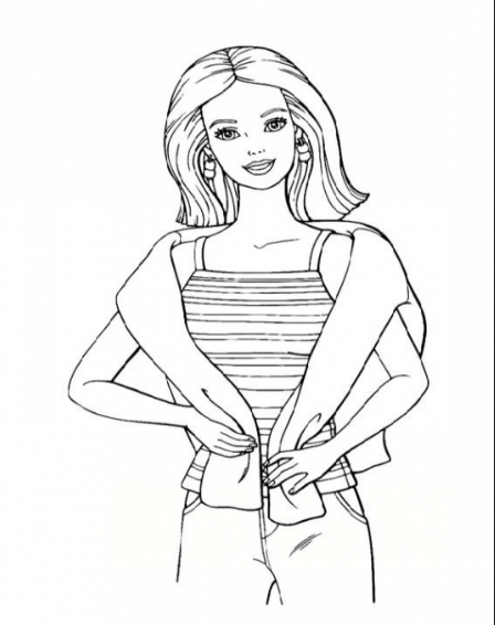 نقاشی دخترانه زیبا و آسان رنگی