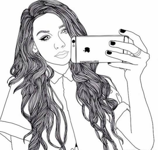 نقاشی دخترانه زیبا و آسان رنگی