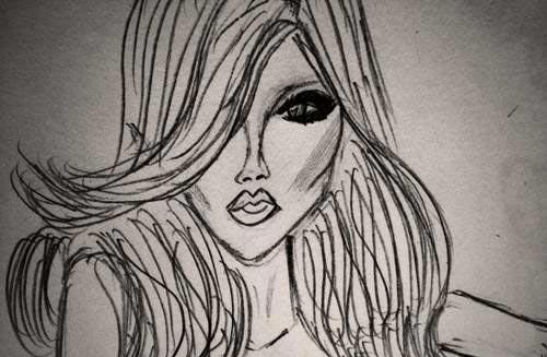 نقاشی دخترانه زیبا و آسان رنگی