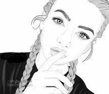 نقاشی دخترانه زیبا و آسان رنگی