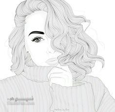 نقاشی دخترانه زیبا و آسان رنگی