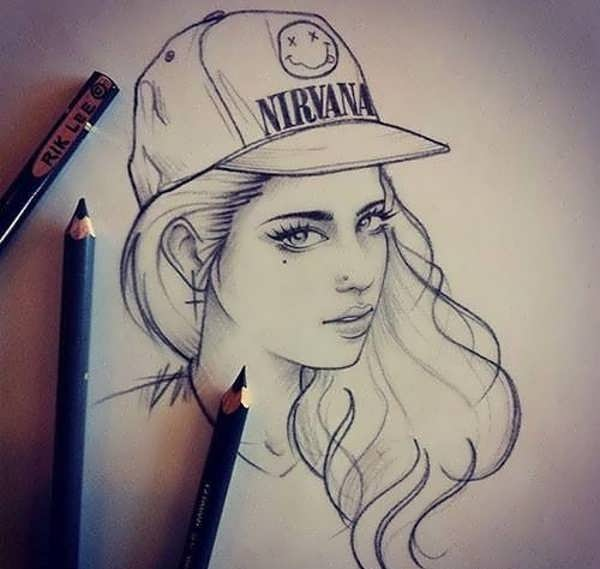 نقاشی دخترانه زیبا و آسان رنگی