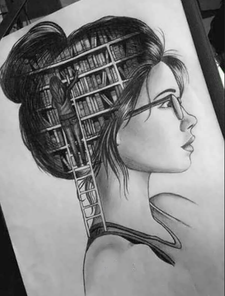 نقاشی دخترانه زیبا و آسان رنگی