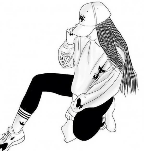 نقاشی دخترانه زیبا و آسان رنگی