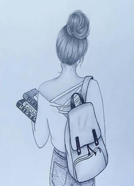 نقاشی دخترانه زیبا و آسان رنگی