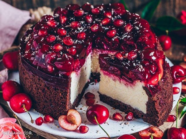 طرز تهیه کیک انار شب یلدا