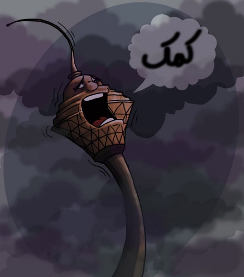 نقاشی آلودگی هوا / نقاشی آلودگی هوا برای رنگ آمیزی / نقاشی در مورد هوای پاک