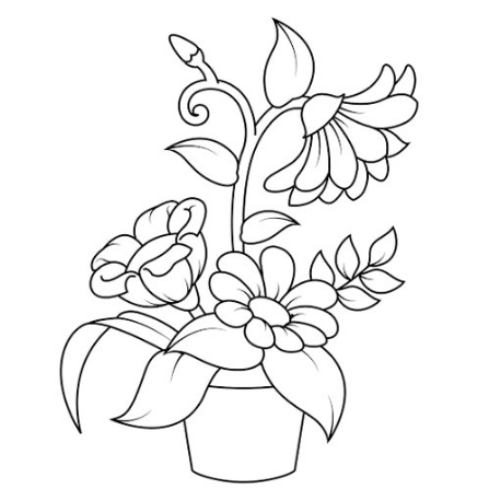 نقاشی گل / نقاشی گل یاس / نقاشی گل برای حاشیه / نقاشی گل محمدی / نقاشی و رنگ آمیزی گل
