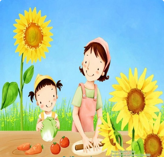 نقاشی روز مادر / نقاشی با موضوع مادر / نقاشی برای مادر / نقاشی تبریک روز مادر