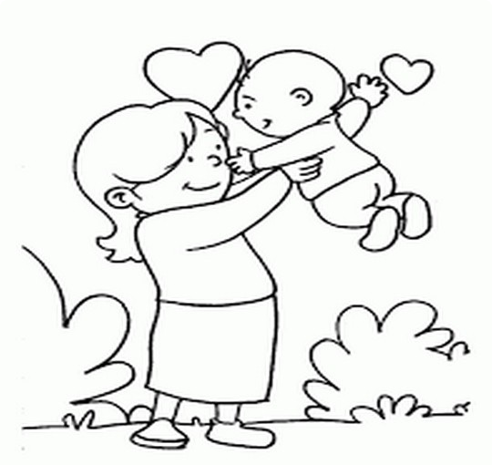 نقاشی روز مادر / نقاشی با موضوع مادر / نقاشی برای مادر / نقاشی تبریک روز مادر