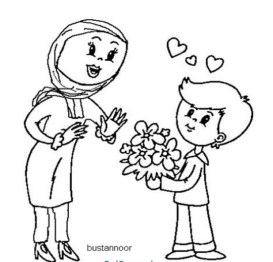 نقاشی روز مادر / نقاشی با موضوع مادر / نقاشی برای مادر / نقاشی تبریک روز مادر