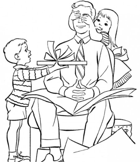 نقاشی روز پدر / نقاشی در مورد پدر / نقاشی ساده پدر / نقاشی کودکانه روز پدر