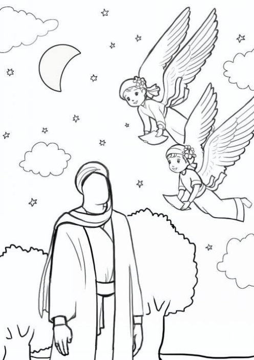 نقاشی امام علی / نقاشی حضرت علی / نقاشی با موضوع تولد حضرت علی / نقاشی ولادت امام علی (ع)