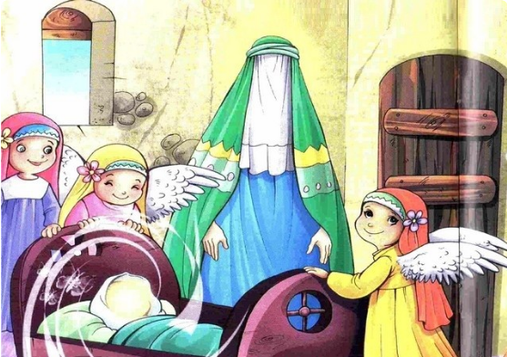 نقاشی مبعث / نقاشی عید مبعث / نقاشی کودکانه مبعث / نقاشی پیامبری حضرت محمد / نقاشی حضرت محمد