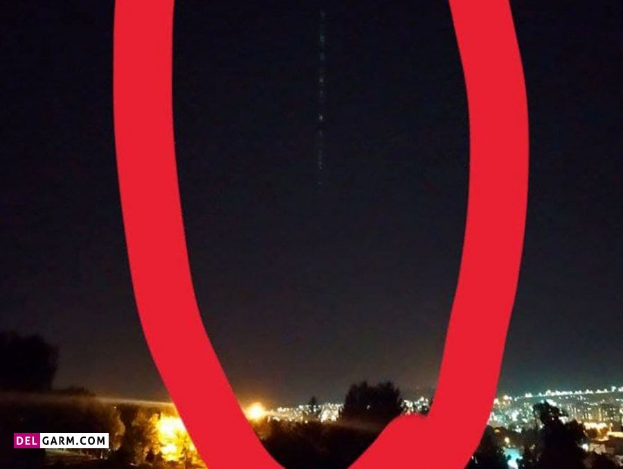 نور در آسمان ایلام